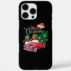 Roter LKW Pickup Weihnachtsbaum Frohe Weihnachten iPhone 16 Pro Max Hülle