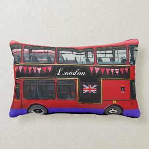 Roter London-Bus-Doppeldecker Lendenkissen