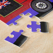 Roter London-Bus-Doppeldecker Puzzle (Seite)