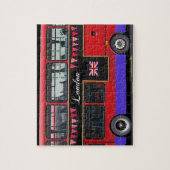 Roter London-Bus-Doppeldecker Puzzle (Vertikal)