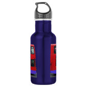Roter London-Bus-Doppeldecker Trinkflasche (Rückseite)