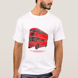 Roter London-Bus-guter Energie-Tag T-Shirt
