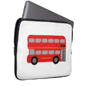 Roter London-Bus Laptopschutzhülle (Vorne Rechts)