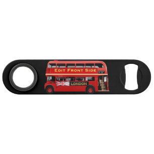 Roter London-Bus themenorientiert Speed Flaschenöffner