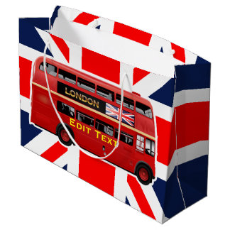 Roter London-Doppeldecker-Bus Große Geschenktüte