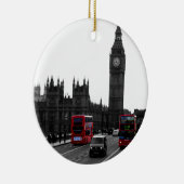 roter London-Reisebus und Big Ben Keramik Ornament (Rechts)