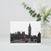 roter London-Reisebus und Big Ben Postkarte (Stehend Vorderseite)