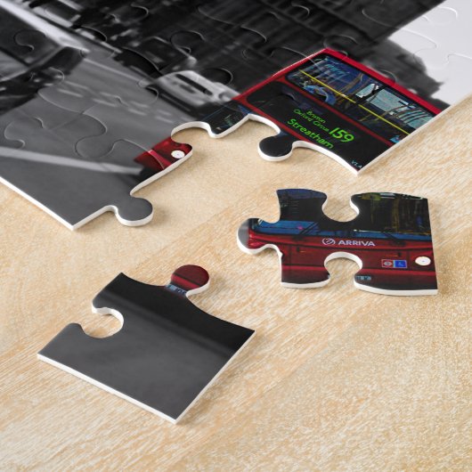 roter London-Reisebus und Big Ben Puzzle (Seite)