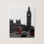 roter London-Reisebus und Big Ben Puzzle (Vertikal)