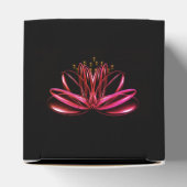 Roter Lotus Blume Azurblau, Hintergrund, Personali Geschenkschachtel (Oben)