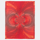 Roter Lotus Fleece Blankon (Vorderseite)