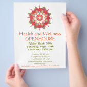 Roter Lotus - Gesundheits- und Wellnessbereich Fly Flyer (Hand)