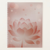 Roter Lotus-Glanz Hardcover-Planer Planer (Vorderseite)