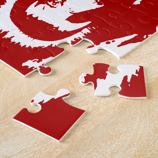 Roter Löwe-König Puzzle (Seite)