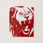 Roter Löwe-König Puzzle (Vertikal)