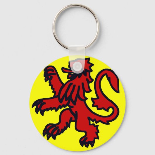 Roter Löwe von Schottland Schlüsselanhänger (Vorderseite)