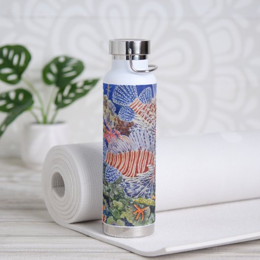 Roter Löwenfisch Trinkflasche (Yoga)