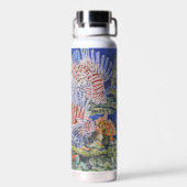 Roter Löwenfisch Trinkflasche (Rückseite)