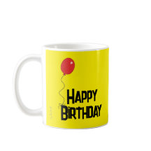 Roter Luftballon Alles Gute zum Geburtstag Gelbe T