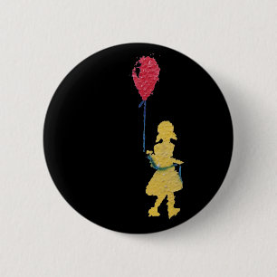 roter Luftballon. Button