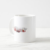 Roter Luftbereich-kundenspezifischer Kaffeetasse (Vorderseite Links)
