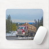 Roter Lumber Lkw Autobahn Autofahrt Art Mousepad (Mit Mouse)