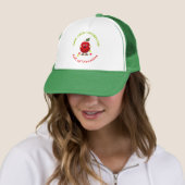 Roter, lustiger Apfel Truckerkappe (Beispiel)