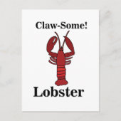 Roter Maine Hummer Meeresfrüchte Postkarte (Vorderseite)