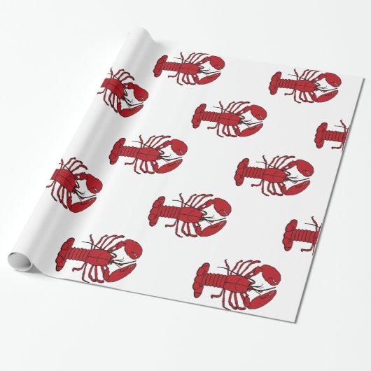 Roter Maine-Hummer Thunder_Cove Geschenkpapier (Ungerollt)