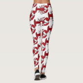 Roter Maine-Hummer Thunder_Cove Leggings (Rückseite)