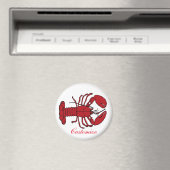 Roter Maine-Hummer Thunder_Cove Magnet (In Situ (Geschirrspüler))