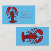 Roter Maine-Hummer Thunder_Cove Visitenkarte (Vorne/Hinten)