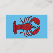 Roter Maine-Hummer Thunder_Cove Visitenkarte (Rückseite)