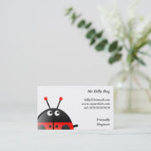 Roter Marienkäfer, Herr Billy Bug, Visitenkarte (Stehend Vorderseite)