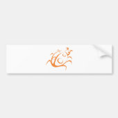 Roter Marienkäfer im Schwingen, das Art zeichnet Autoaufkleber (Vorne)