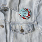Roter Marienkäfer-Knopf Button (Beispiel)