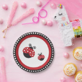 Roter Marienkäfer Pappteller (Party)