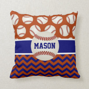 Roter Marine-Blau-Baseball Kissen