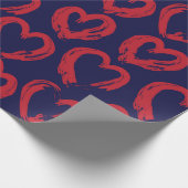 Roter Marinekorb Geschenkpapier (Ecke)