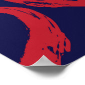 Roter Marinekorb Poster (Ecke)