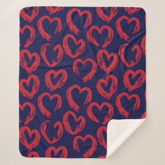 Roter Marinekorb Sherpadecke (Vorderseite)