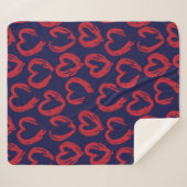 Roter Marinekorb Sherpadecke (Vorderseite (Horizontal))