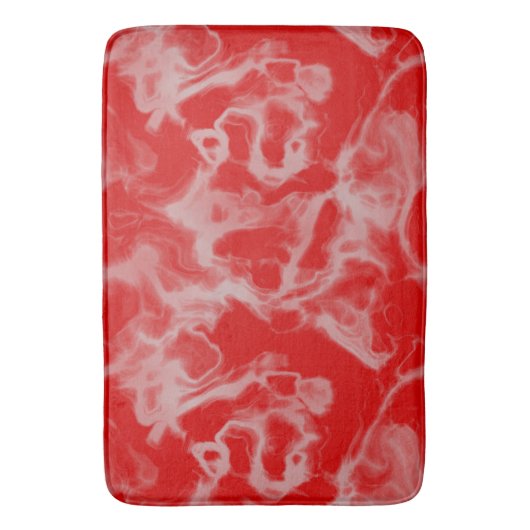 roter Marmor abstrakt Badematte (Vorderseite Vertikal)