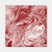 Roter Marmor Magnet (Vorne)