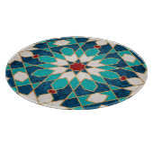 Roter Marmor, Marokkanischer Mosaik  Schneidebrett (Ecke)