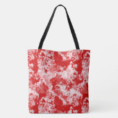 Roter Marmor Swirl Abstrakt Tasche (Rückseite)