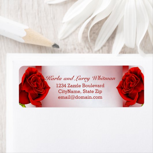 Roter Marmor und Rose (Insitu)