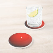 Roter Marmor Untersetzer (Seite)