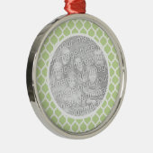 Roter marokkanischer Foto Ornament Aus Metall (Rechts)