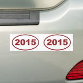 Roter Maron 2015 Autoaufkleber (Auf Auto)